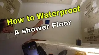 How to waterproof a shower floor.