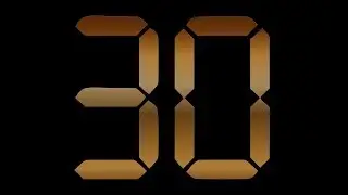 COUNTDOWN TIMER ( v 655 ) 30 sec with sound effects + beep 4K