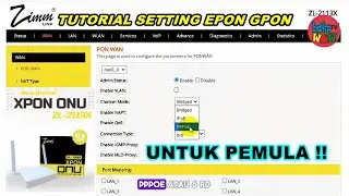 CARA SETTING EPON GPON ONU ZIMM LINK ZL-2113X