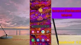 Samsung Galaxy S22 Ultra : How to turn on or off Rotate Home screen to landscape mode