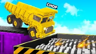 CHOP DRIVING GARBAGE TRUCK INTO A SHREDDER IN TEARDOWN