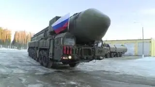 Марш из Ивановской области в Подмосковье колонны ПГРК «Ярс» для подготовки к Параду