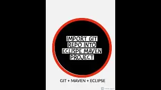 Importing Maven Project into Eclipse