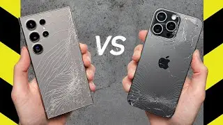 Galaxy S24 Ultra vs. iPhone 15 Pro Max Drop Test!