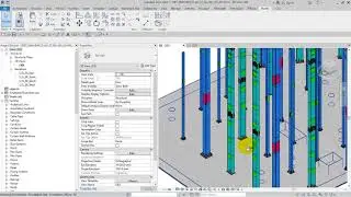 How to Link Columns by Using Steel Connection in Revit Steel Structure
