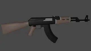 Blender 3D Silah (AK47) Modelleme Part 2