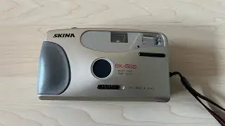 Skina SK-555 old photo camera 35mm filmroll japan lens compact shooting device test