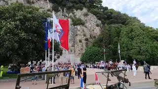 Торжественная церемония в честь 80-летия освобождения Ниццы 🇫🇷 #ницца #франция #лазурныйберег