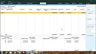 Tally Prime| Entry of Purchase under RCM in GST| Part 3