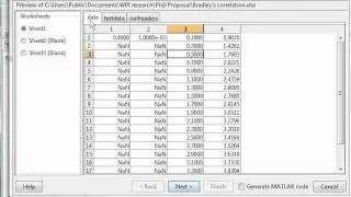 MATLAB Importing Data