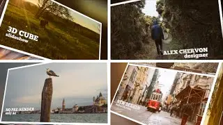 3D Parallelepipeds Slideshow (After Effects Template)