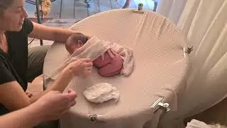 Posing a newborn baby on the bean bag or the posing table. Easy to follow tutorial