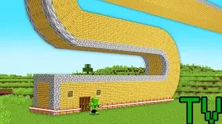 CRIEI uma CASA SECRETA para se PROTEGER no Minecraft!