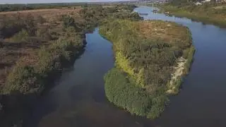Цапли на реке Дон около Воронежа |Aerial|