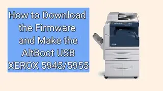 How To Download Firmware of Xerox 5945/5955 ( Software Upgrade using USB)