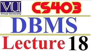 CS403  DBMS Lecture  18  VU short  lecture Types of Join