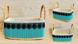 DIY SIMPLE & ELEGANT BASKET FROM CARDBOARD!