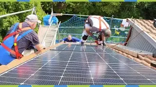 Mounting the solar system on the roof Instructions Part 1