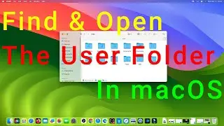 How To Find & Open The User Folder In macOS