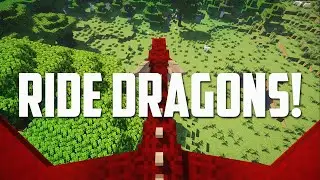 TAME and RIDE DRAGONS in Minecraft! (Ice and Fire Mod)