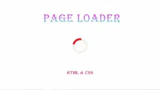 How To Creative CSS preloader for website Animations Effects | page loader for website | Amin Coding