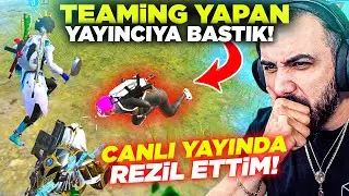 TEAMING YAPAN ÜNLÜ ARAP YAYINCIYA BASTIM!! 😡 BÜYÜK İFŞALAYIP REZİL ETTİM! | PUBG MOBILE