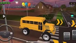 Jonh Game : バススクールシティドライビングシミュレーター / Android IOS GamePlay