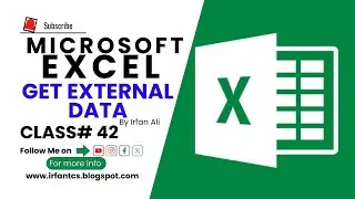 MS Excel - Get External Data Group | How to use Get External Data group in Excel | 
