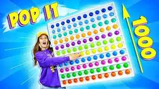 САМЫЙ БОЛЬШОЙ POP IT в МИРЕ  😱 Сделала ГИГАНТСКИЙ Антистресс ПОП ИТ из Бумаги!
