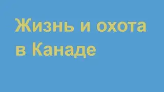 Жизнь и охота в Канаде о городе в котором я живу и про охоту