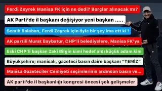 AK Partide deprem etkisi. Zeyrek, Manisa FK’ya noktayı koydu. Eski CHP’li başkandan şok paylaşım.