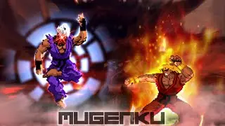 God Akuma vs Reu Evil Ken. Street Fighter MUGEN Multiverse