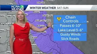 When Northern California rain and snow will begin this weekend