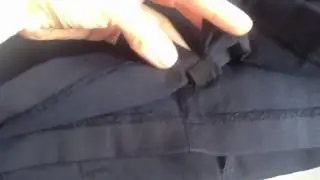 Как закрепить разрез на юбке.