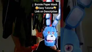 Evolution of Bonnie Paper Mask #fnaf #bonnie #fnafcosplay #fnafmovie #shorts