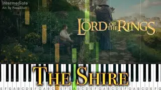 [Intermediate] The Shire  - The Lord of the Rings | Piano Tutorial