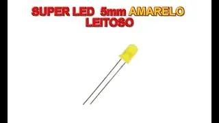 Led 5mm Amarelo Leitoso