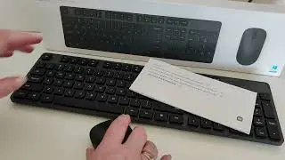 xiaomi wireless keyboard and mouse combo. распаковка.
