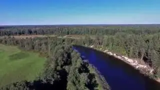 Полет над рекой Россонь и завершение работ в д. Ванакюля