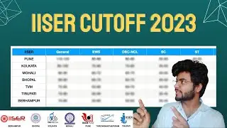 Cutoff Marks for IISERS 2023 - IISER Aptitude Test (IAT 2023)