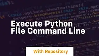 execute python file command line