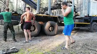 Замена колеса в Мазе!!!