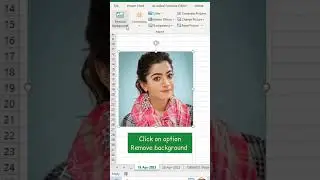 Remove image background in excel 