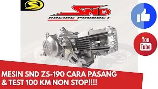 TEST MESIN SND ZS 190 REPLIKA DAYTONA ANIMA CARA PASANG & UJI JALAN