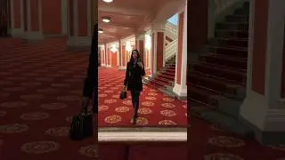 Walking at the opera house #heels #stockings #longlegs