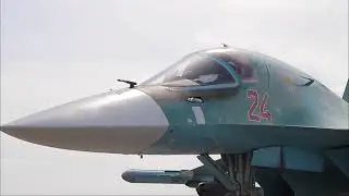 Стрельбы Су-34 на учении под Курганом