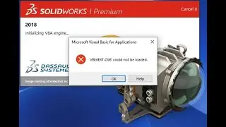 VBE6EXT OLB could not be loaded - SolidWorks