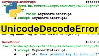 UnicodeDecodeError | Python | Tutorial