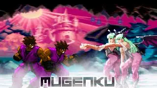 Dark Storm K vs AWK Morrigan. Darkstalkers vs Street Fighter MUGEN Multiverse