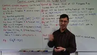 Central simple algebras as twisted forms of matrix algebras